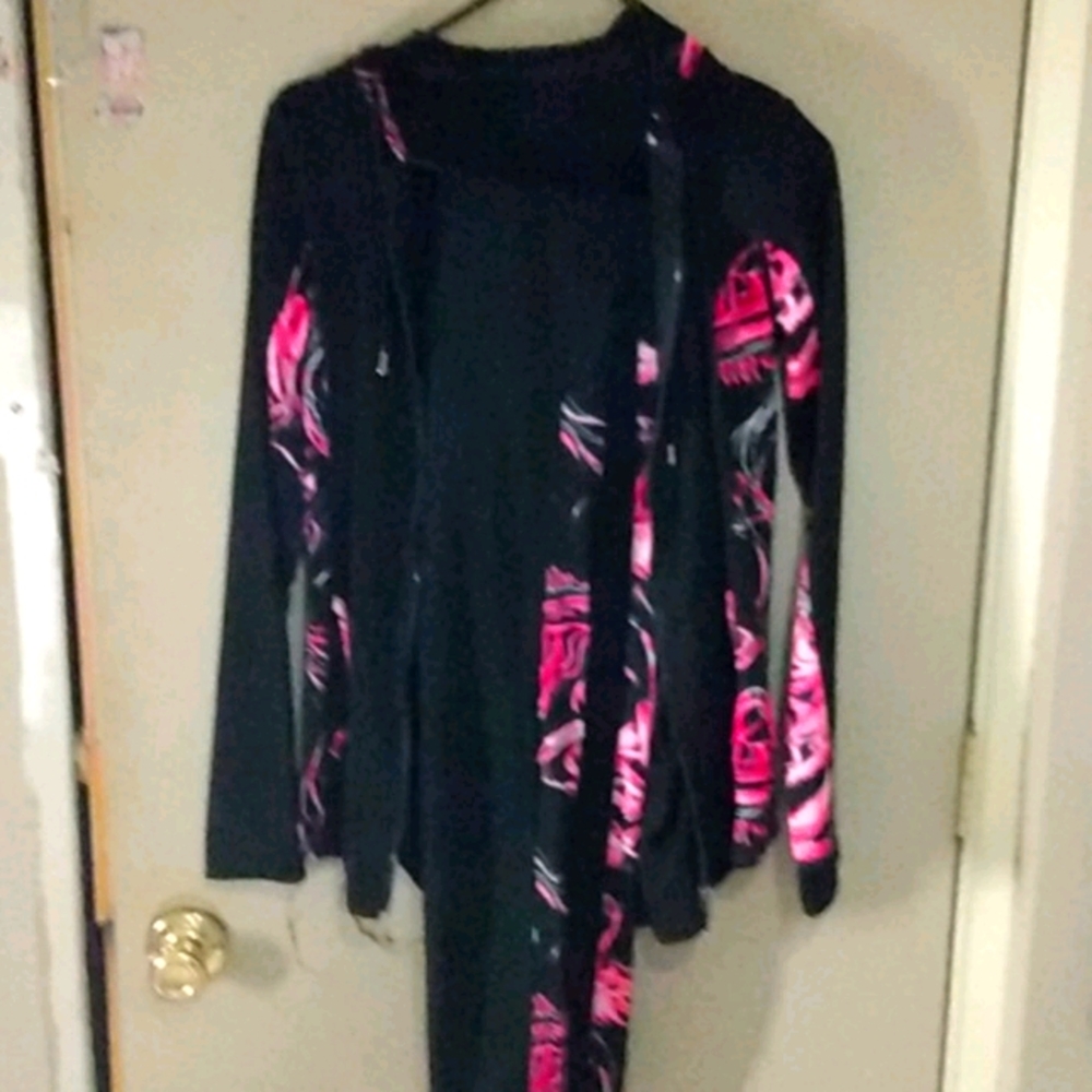 Three piece workout outfit